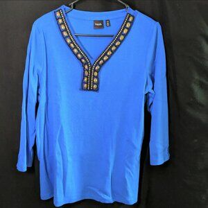 blue rafaella top